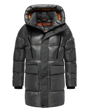 Stone Harbour Herren Winterjacke Nelioon mit 2-Wege-Reißverschluss & Kapuze