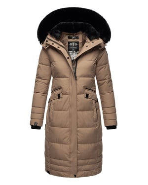 Navahoo Damen Winterjacke Fahmiyaa – Lang, Warm & Funktional mit Kapuze