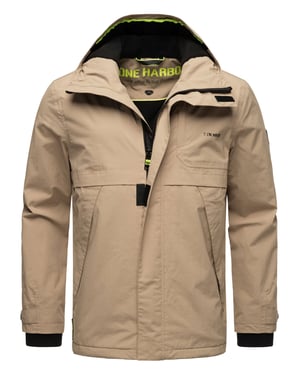 Stone Harbour leichte Herrenjacke Zanjaar mit Fleecefutter & 2-Wege-Reißverschluss