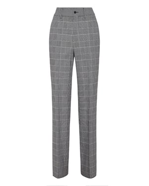 Long Straight Trousers Prince Of Wales