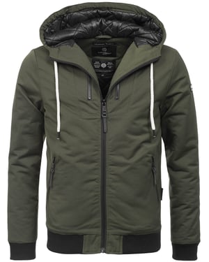 Navahoo Herren Jacke B623 – Stylische Übergangsjacke mit Fleece-Taschen & Wasserabweisendem Material