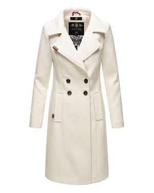 Navahoo Damen Trenchcoat Wooly – Premium Wintermantel mit Eleganter Passform
