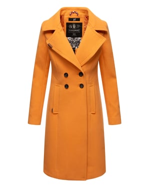 Navahoo Damen Trenchcoat Wooly – Premium Wintermantel mit Eleganter Passform