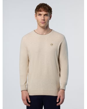 North Sails Pullover Rundhalsausschnitt mit gesticktem Logo