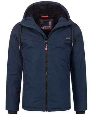 Alessandro Salvarini Herren Winterjacke AS-331 mit Teddyfell & Kapuze