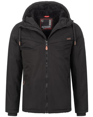 Alessandro Salvarini Herren Winterjacke AS-331 mit Teddyfell & Kapuze