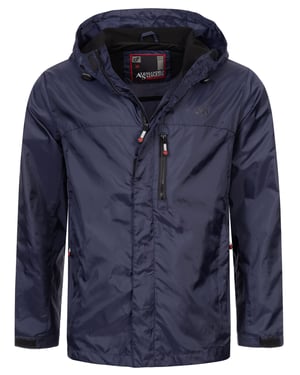 A. Salvarini Herren Regenjacke AS-323 wasserdicht & leicht mit Kapuze