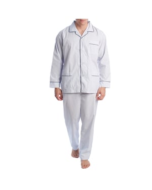 Schlafanzug aus Popeline mit langen Ärmeln für Männer KL30233