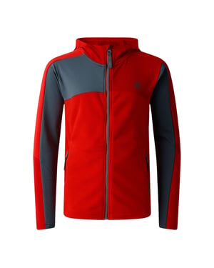 Dare 2B - "Thriving IV" Fleecejacke für Kinder (Leuchtend Rot/Sturmwetter/Sevilla Blau)