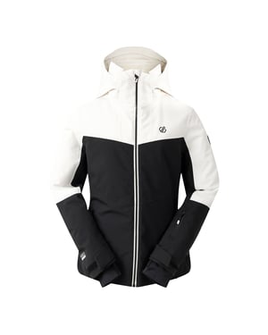 Dare 2B - "Iced" Skijacke für Damen, Wasserfest (Reiher Weiß/Schwarz)