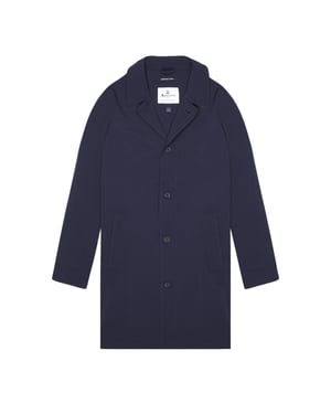 Aquascutum Active Stretch Caban Trenchcoat Marineblaue Jacke