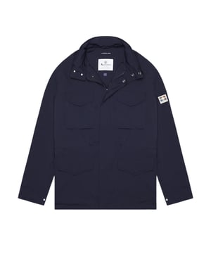 Aquascutum Active Stretch M-65 Marineblaue Jacke