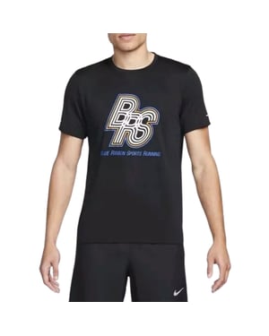 Nike Dri-fit Rise 365 Schwarzes T-shirt