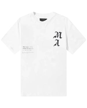 Amiri Wes Lang Checkered Skull Tee Weiß
