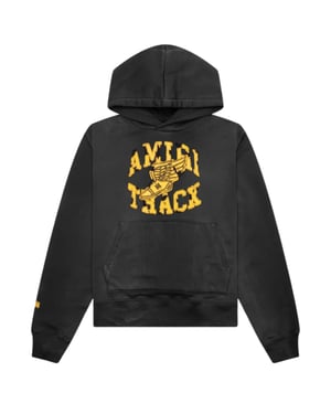 Amiri - Trainings-hoodie In Verblasstem Schwarz