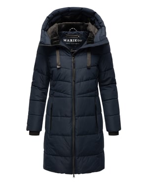 Marikoo Damen Winterjacke Natsukoo – warm, mit Teddyfell & Kapuze