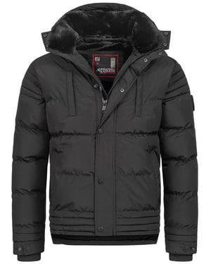 Alessandro Salvarini Herren Winterjacke AS-281 mit Teddyfell & abnehmbarer Kapuze