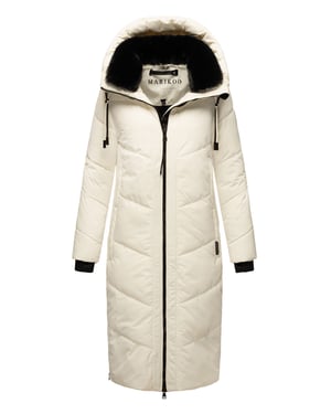 Marikoo Damen Winterjacke Nadaree – lang, warm & mit Kapuze