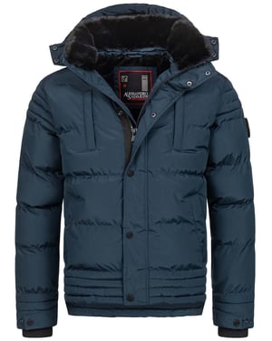 Alessandro Salvarini Herren Winterjacke AS-281 mit Teddyfell & abnehmbarer Kapuze