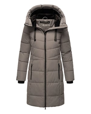Marikoo Damen Winterjacke Natsukoo – warm, mit Teddyfell & Kapuze