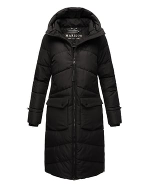 Marikoo Damen Winterjacke Tomomii – lang, warm & mit Kapuze