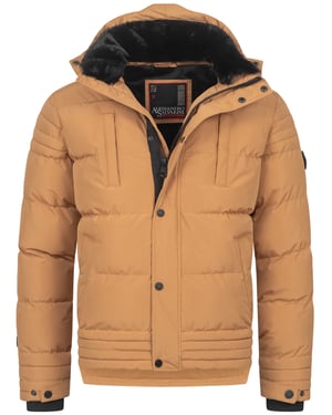 Alessandro Salvarini Herren Winterjacke AS-281 mit Teddyfell & abnehmbarer Kapuze