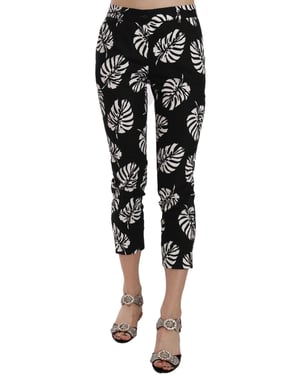 Dolce Gabbana Verkürzte Hose mit Blumenmuster
