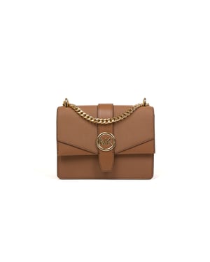Michael Kors Greenwich Kleine Klapp-Crossbody-Tasche - Braun