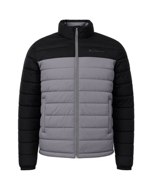 Ben Sherman Signature wattierte Herrenjacke - Grau