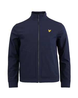 Lyle & Scott Herren Softshell-Jacke mit Stehkragen in Marineblau