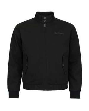 Ben Sherman Signature Herren Schwarze Harrington-Jacke