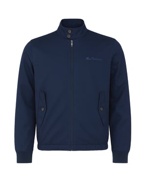 Ben Sherman Signature Herren Dunkelblauer Harrington-Jacke