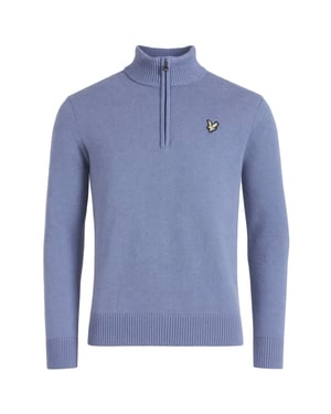 Lyle & Scott Lambswool Herrenblau Pullover