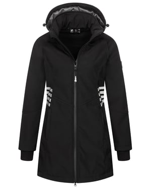 Arctic Seven Damen Softshell Jacke AS-305 – lang, wind- & wasserabweisend, reflektierend