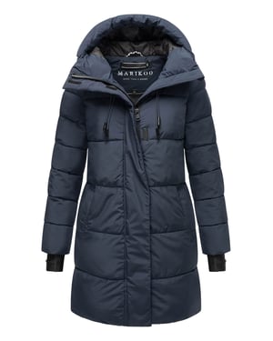 Marikoo Damen Winter-Steppjacke mit Kapuze & Fleecefutter – Kaituu