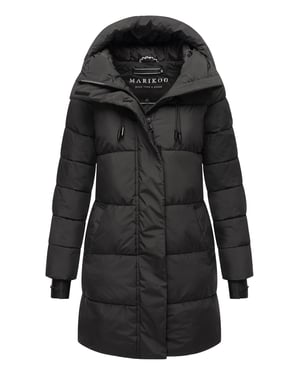 Marikoo Damen Winter-Steppjacke mit Kapuze & Fleecefutter – Kaituu