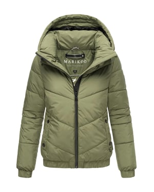 Marikoo Damen Winter Steppjacke mit Kapuze – Nayanaa