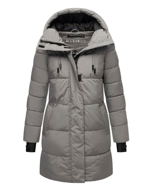 Marikoo Damen Winter-Steppjacke mit Kapuze & Fleecefutter – Kaituu