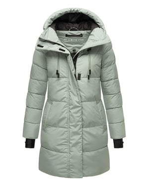 Marikoo Damen Winter-Steppjacke mit Kapuze & Fleecefutter – Kaituu