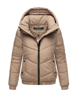 Marikoo Damen Winter Steppjacke mit Kapuze – Nayanaa