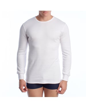 Langärmeliges Thermo-T-Shirt aus Baumwolle für Männer A0258