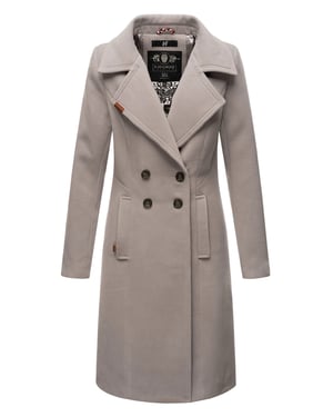 Navahoo Damen Trenchcoat Wooly – Premium Wintermantel mit Eleganter Passform