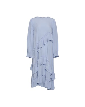 Sierra Rüschenkleid in Hellblau