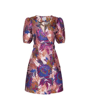 Neva Gürtelkleid in Flieder