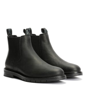 Tower London Harbour Leder Herren Schwarze Stiefel