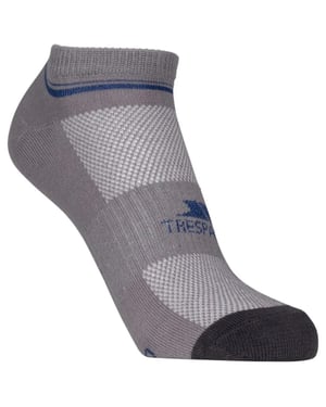 Trespass - "Isolate" Sneaker-Socken für Herren/Damen Unisex (2er-Pack) (Platin/Dunkelgrau)