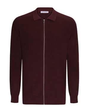 Strickjacke Strickjacke Mit Durchgehendem Reißverschluss