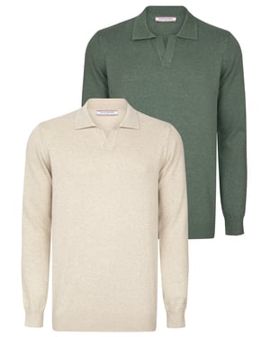 Pullover Pullover Mit Polo-Kragen 2Er-Pack