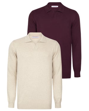 Pullover Pullover Mit Polo-Kragen 2Er-Pack