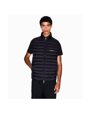 Armani Exchange Herren-Steppjacke, ärmellos, Milano NYC